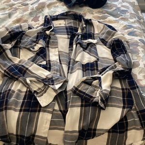 Thread and Supply Blue plaid shirt
